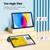 ProCase for iPad (A16) 11th Generation 11 Inch 2025/ iPad 10th Generation 10.9 Inch 2022 Case, Slim Smart Cover with Translucent Hard Shell Back, Supports Touch ID, Auto Wake/Sleep -Blue(Navy)