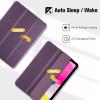 ProCase for iPad (A16) 11th Generation 11 Inch 2025/ iPad 10th Generation 10.9 Inch 2022 Case, Slim Smart Cover with Translucent Hard Shell Back, Supports Touch ID, Auto Wake/Sleep -Blue(Purple)