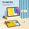 ProCase for iPad (A16) 11th Generation 11 Inch 2025/ iPad 10th Generation 10.9 Inch 2022 Case, Slim Smart Cover with Translucent Hard Shell Back, Supports Touch ID, Auto Wake/Sleep -Blue(Orange)
