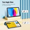 ProCase for iPad (A16) 11th Generation 11 Inch 2025/ iPad 10th Generation 10.9 Inch 2022 Case, Slim Smart Cover with Translucent Hard Shell Back, Supports Touch ID, Auto Wake/Sleep -Blue(Teal)