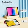 ProCase for iPad (A16) 11th Generation 11 Inch 2025/ iPad 10th Generation 10.9 Inch 2022 Case, Slim Smart Cover with Translucent Hard Shell Back, Supports Touch ID, Auto Wake/Sleep -Blue(Red)