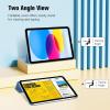 ProCase for iPad (A16) 11th Generation 11 Inch 2025/ iPad 10th Generation 10.9 Inch 2022 Case, Slim Smart Cover with Translucent Hard Shell Back, Supports Touch ID, Auto Wake/Sleep -Blue(Blue)