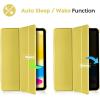 ProCase for iPad (A16) 11th Generation 11 Inch 2025/ iPad 10th Generation 10.9 Inch 2022 Case, Slim Smart Cover with Translucent Hard Shell Back, Supports Touch ID, Auto Wake/Sleep -Blue(Yellow)