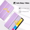 ProCase for iPad (A16) 11th Generation 11 Inch 2025/ iPad 10th Generation 10.9 Inch 2022 Case, Slim Smart Cover with Translucent Hard Shell Back, Supports Touch ID, Auto Wake/Sleep -Blue(Violet)