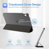 ProCase for iPad (A16) 11th Generation 11 Inch 2025/ iPad 10th Generation 10.9 Inch 2022 Case, Slim Smart Cover with Translucent Hard Shell Back, Supports Touch ID, Auto Wake/Sleep -Blue(Shadowblack)