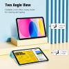 ProCase for iPad (A16) 11th Generation 11 Inch 2025/ iPad 10th Generation 10.9 Inch 2022 Case, Slim Smart Cover with Translucent Hard Shell Back, Supports Touch ID, Auto Wake/Sleep -Blue(Aqua)