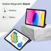 ProCase for iPad (A16) 11th Generation 11 Inch 2025/ iPad 10th Generation 10.9 Inch 2022 Case, Slim Smart Cover with Translucent Hard Shell Back, Supports Touch ID, Auto Wake/Sleep -Blue(Mgreen)