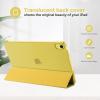 ProCase for iPad (A16) 11th Generation 11 Inch 2025/ iPad 10th Generation 10.9 Inch 2022 Case, Slim Smart Cover with Translucent Hard Shell Back, Supports Touch ID, Auto Wake/Sleep -Blue(Yellow)