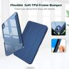 ProCase for iPad (A16) 11th Generation 11 Inch 2025/10th Generation 10.9 Inch 2022 Case with Pencil Holder, Hybrid iPad 11 10 Case with Clear Back, Supports Auto Wake/Sleep -Black(Navy)