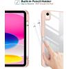 ProCase for iPad (A16) 11th Generation 11 Inch 2025/10th Generation 10.9 Inch 2022 Case with Pencil Holder, Hybrid iPad 11 10 Case with Clear Back, Supports Auto Wake/Sleep -Black(Rosegold)