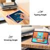ProCase for iPad (A16) 11th Generation 11 Inch 2025/10th Generation 10.9 Inch 2022 Case with Pencil Holder, Hybrid iPad 11 10 Case with Clear Back, Supports Auto Wake/Sleep -Black(GlitterPurple)