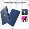 ProCase for iPad (A16) 11th Generation 11 Inch 2025/10th Generation 10.9 Inch 2022 Case with Pencil Holder, Hybrid iPad 11 10 Case with Clear Back, Supports Auto Wake/Sleep -Black(Darkblue)