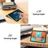 ProCase for iPad (A16) 11th Generation 11 Inch 2025/10th Generation 10.9 Inch 2022 Case with Pencil Holder, Hybrid iPad 11 10 Case with Clear Back, Supports Auto Wake/Sleep -Black(Yellow)