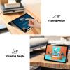 ProCase for iPad (A16) 11th Generation 11 Inch 2025/10th Generation 10.9 Inch 2022 Case with Pencil Holder, Hybrid iPad 11 10 Case with Clear Back, Supports Auto Wake/Sleep -Black(Black)