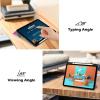 ProCase for iPad (A16) 11th Generation 11 Inch 2025/10th Generation 10.9 Inch 2022 Case with Pencil Holder, Hybrid iPad 11 10 Case with Clear Back, Supports Auto Wake/Sleep -Black(Bluemarble)