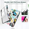 ProCase for iPad (A16) 11th Generation 11 Inch 2025/10th Generation 10.9 Inch 2022 Case with Pencil Holder, Hybrid iPad 11 10 Case with Clear Back, Supports Auto Wake/Sleep -Black(Skateboard)