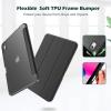 ProCase for iPad (A16) 11th Generation 11 Inch 2025/10th Generation 10.9 Inch 2022 Case with Pencil Holder, Hybrid iPad 11 10 Case with Clear Back, Supports Auto Wake/Sleep -Black(Allblack)