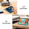 ProCase for iPad (A16) 11th Generation 11 Inch 2025/10th Generation 10.9 Inch 2022 Case with Pencil Holder, Hybrid iPad 11 10 Case with Clear Back, Supports Auto Wake/Sleep -Black(GlitterSilver)