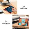ProCase for iPad (A16) 11th Generation 11 Inch 2025/10th Generation 10.9 Inch 2022 Case with Pencil Holder, Hybrid iPad 11 10 Case with Clear Back, Supports Auto Wake/Sleep -Black(Red)