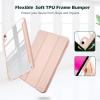 ProCase for iPad (A16) 11th Generation 11 Inch 2025/10th Generation 10.9 Inch 2022 Case with Pencil Holder, Hybrid iPad 11 10 Case with Clear Back, Supports Auto Wake/Sleep -Black(Rosegold)