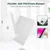 ProCase for iPad (A16) 11th Generation 11 Inch 2025/10th Generation 10.9 Inch 2022 Case with Pencil Holder, Hybrid iPad 11 10 Case with Clear Back, Supports Auto Wake/Sleep -Black(GlitterSilver)