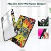 ProCase for iPad (A16) 11th Generation 11 Inch 2025/10th Generation 10.9 Inch 2022 Case with Pencil Holder, Hybrid iPad 11 10 Case with Clear Back, Supports Auto Wake/Sleep -Black(Graffiti)