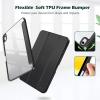 ProCase for iPad (A16) 11th Generation 11 Inch 2025/10th Generation 10.9 Inch 2022 Case with Pencil Holder, Hybrid iPad 11 10 Case with Clear Back, Supports Auto Wake/Sleep -Black(Black)