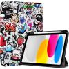 ProCase for iPad (A16) 11th Generation 11 Inch 2025/10th Generation 10.9 Inch 2022 Case with Pencil Holder, Hybrid iPad 11 10 Case with Clear Back, Supports Auto Wake/Sleep -Black(Comics)