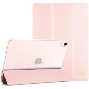 ProCase for iPad (A16) 11th Generation 11 Inch 2025/ iPad 10th Generation 10.9 Inch 2022 Case, Slim Smart Cover with Translucent Hard Shell Back, Supports Touch ID, Auto Wake/Sleep -Blue(Lightpink)