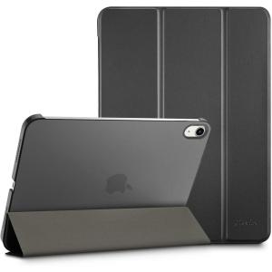 ProCase for iPad (A16) 11th Generation 11 Inch 2025/ iPad 10th Generation 10.9 Inch 2022 Case, Slim Smart Cover with Translucent Hard Shell Back, Supports Touch ID, Auto Wake/Sleep -Blue(Black)