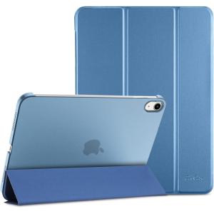 ProCase for iPad (A16) 11th Generation 11 Inch 2025/ iPad 10th Generation 10.9 Inch 2022 Case, Slim Smart Cover with Translucent Hard Shell Back, Supports Touch ID, Auto Wake/Sleep -Blue(Blue)