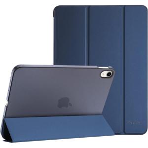 ProCase for iPad (A16) 11th Generation 11 Inch 2025/ iPad 10th Generation 10.9 Inch 2022 Case, Slim Smart Cover with Translucent Hard Shell Back, Supports Touch ID, Auto Wake/Sleep -Blue(Darkblue)