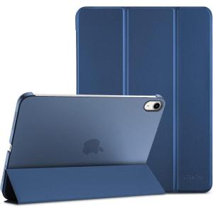 ProCase for iPad (A16) 11th Generation 11 Inch 2025/ iPad 10th Generation 10.9 Inch 2022 Case, Slim Smart Cover with Translucent Hard Shell Back, Supports Touch ID, Auto Wake/Sleep -Blue(Navy)
