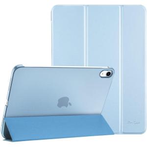 ProCase for iPad (A16) 11th Generation 11 Inch 2025/ iPad 10th Generation 10.9 Inch 2022 Case, Slim Smart Cover with Translucent Hard Shell Back, Supports Touch ID, Auto Wake/Sleep -Blue(Skyblue)