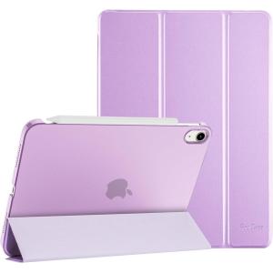 ProCase for iPad (A16) 11th Generation 11 Inch 2025/ iPad 10th Generation 10.9 Inch 2022 Case, Slim Smart Cover with Translucent Hard Shell Back, Supports Touch ID, Auto Wake/Sleep -Blue(Violet)