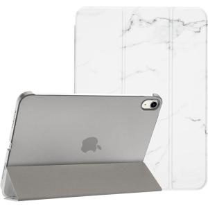 ProCase for iPad (A16) 11th Generation 11 Inch 2025/ iPad 10th Generation 10.9 Inch 2022 Case, Slim Smart Cover with Translucent Hard Shell Back, Supports Touch ID, Auto Wake/Sleep -Blue(Whitemarble)
