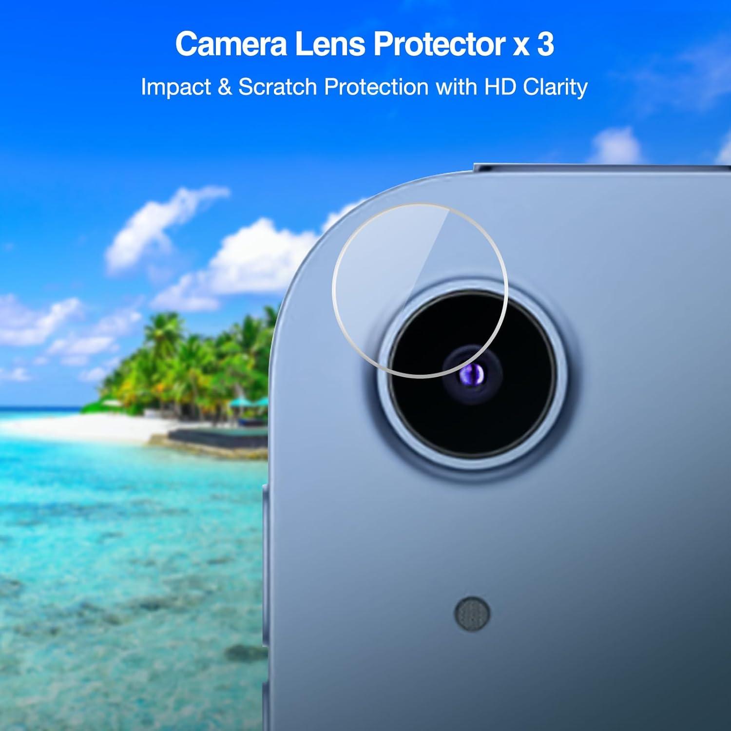image:imageProCase 23 Pack Tempered Screen Protector for iPad A16 11th 2025 iPad 10th Generation with Camera Lens Protector Protective Glass Film Guard for iPad 11109 202520221