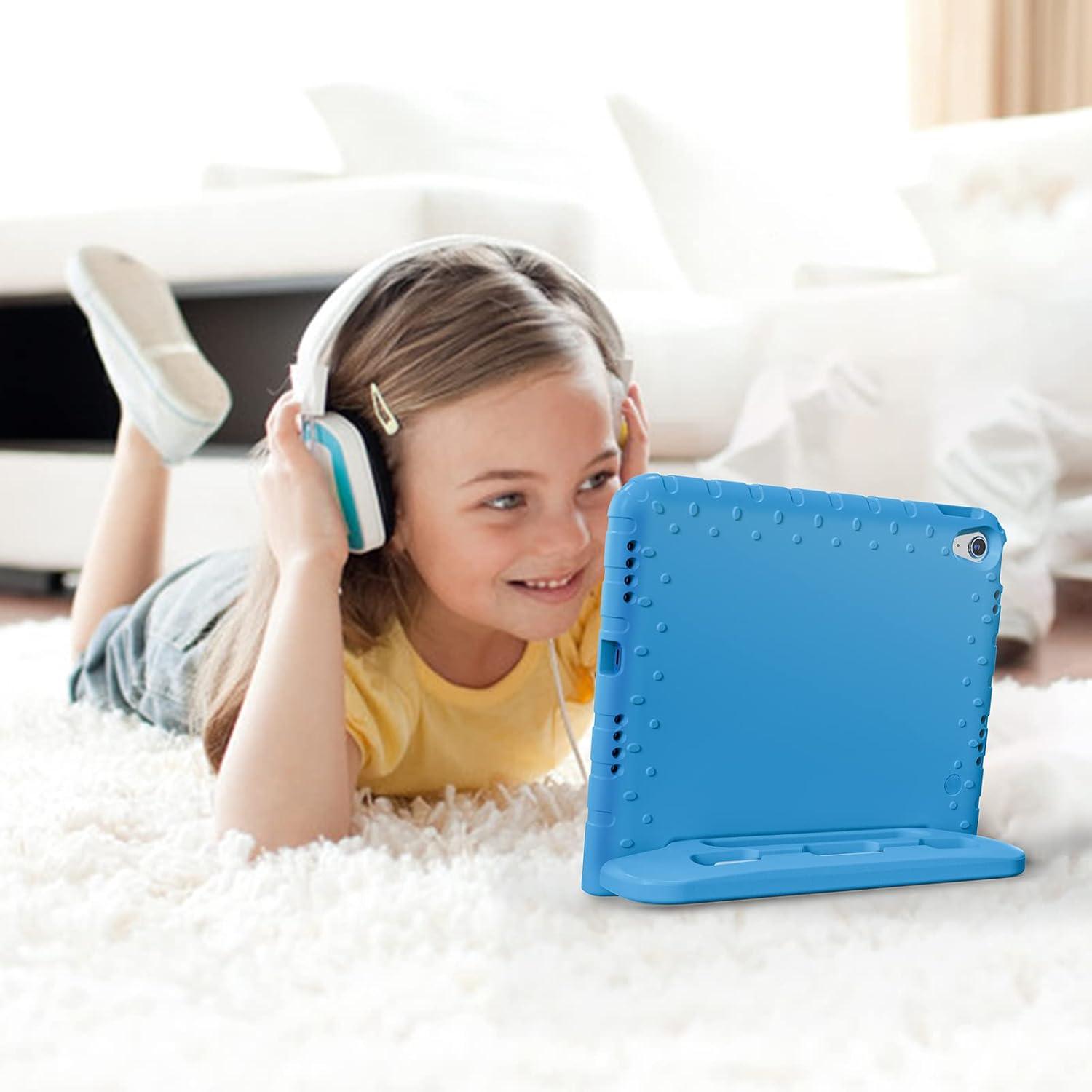 image:imageProCase Kids Case for iPad A16 11th Generation 2025iPad 10th Generation 2022 with Pencil Holder iPad 1110 Case Shockproof Lightweight Cover with Stand Convertible Handle for Children MagentaBlue
