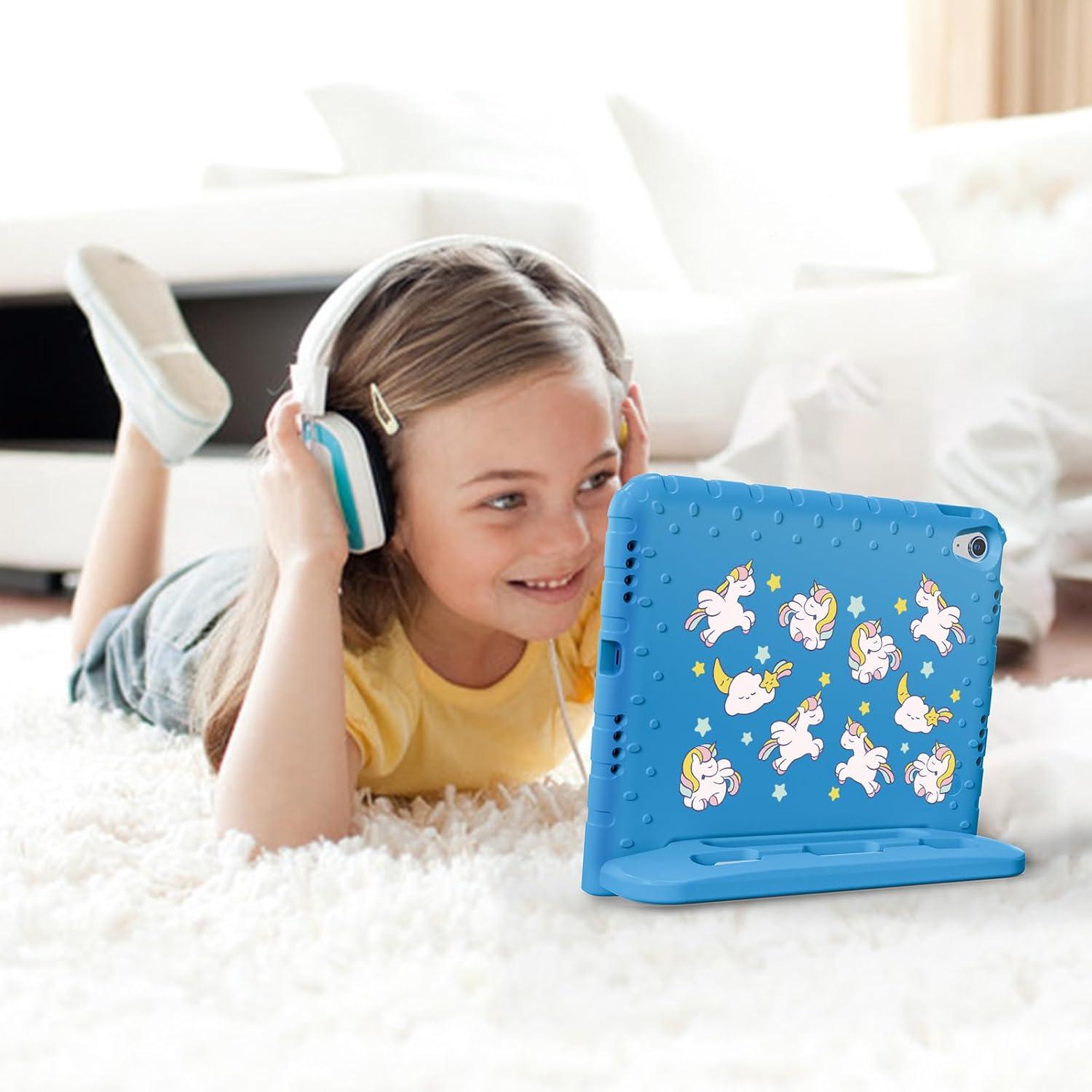 image:imageProCase Kids Case for iPad A16 11th Generation 2025iPad 10th Generation 2022 with Pencil Holder iPad 1110 Case Shockproof Lightweight Cover with Stand Convertible Handle for Children MagentaUnicornblue