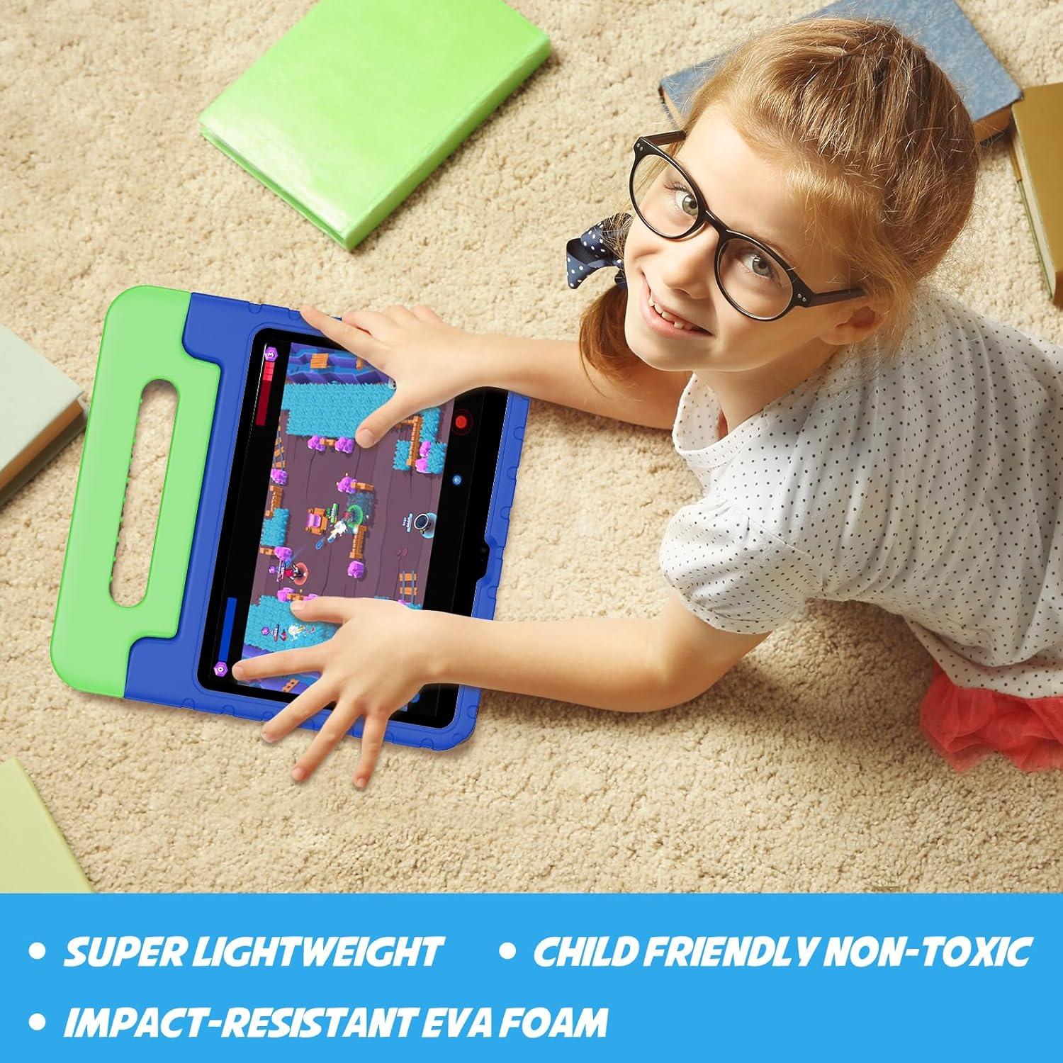 image:imageProCase Kids Case for iPad A16 11th Generation 2025iPad 10th Generation 2022 with Pencil Holder iPad 1110 Case Shockproof Lightweight Cover with Stand Convertible Handle for Children MagentaNavygreen
