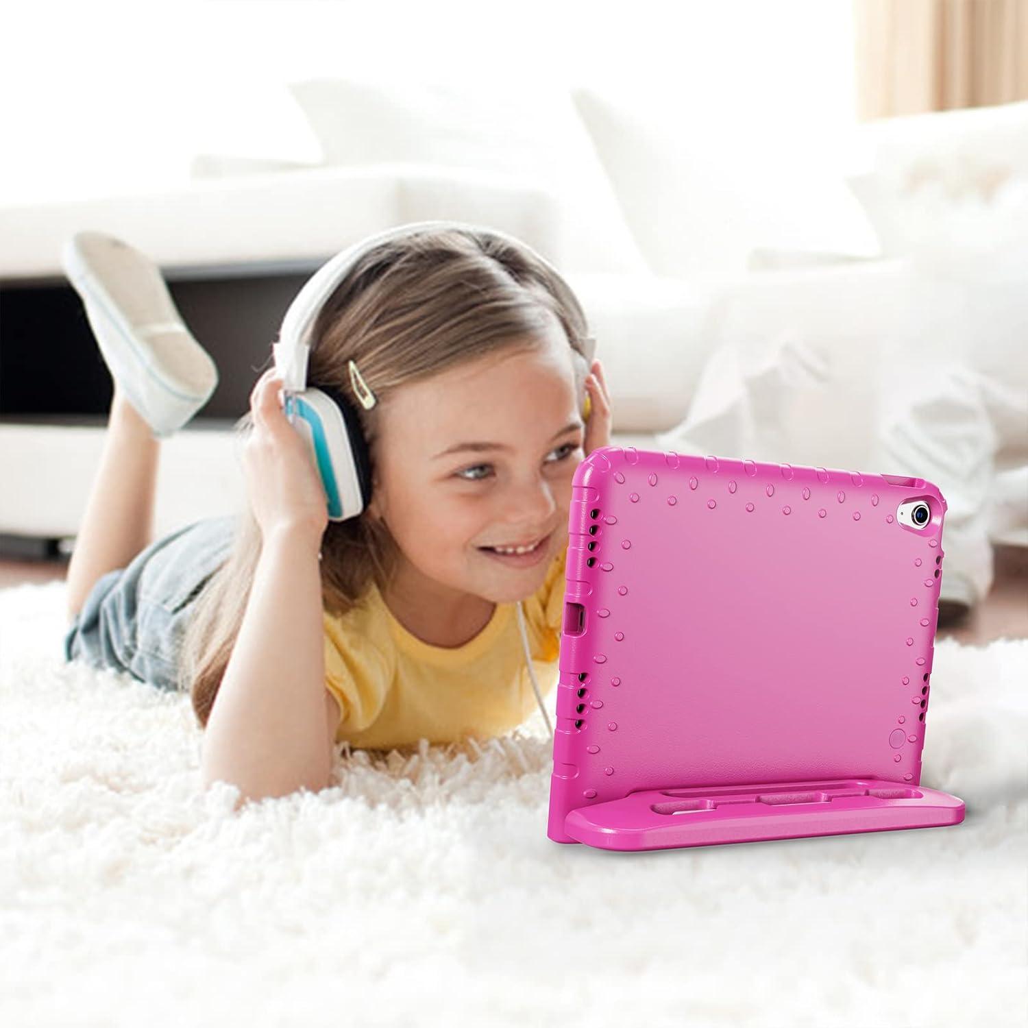 image:imageProCase Kids Case for iPad A16 11th Generation 2025iPad 10th Generation 2022 with Pencil Holder iPad 1110 Case Shockproof Lightweight Cover with Stand Convertible Handle for Children MagentaMagenta
