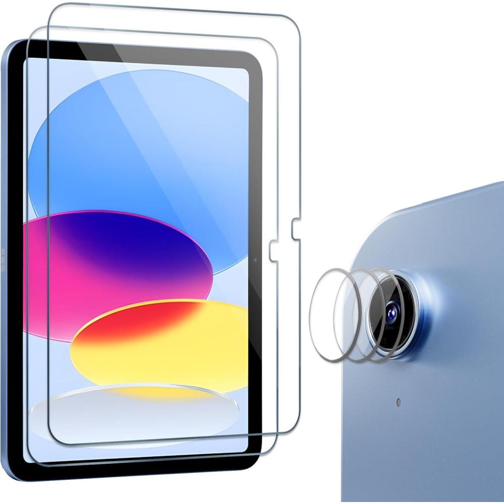 image:imageProCase 23 Pack Tempered Screen Protector for iPad A16 11th 2025 iPad 10th Generation with Camera Lens Protector Protective Glass Film Guard for iPad 11109 202520222