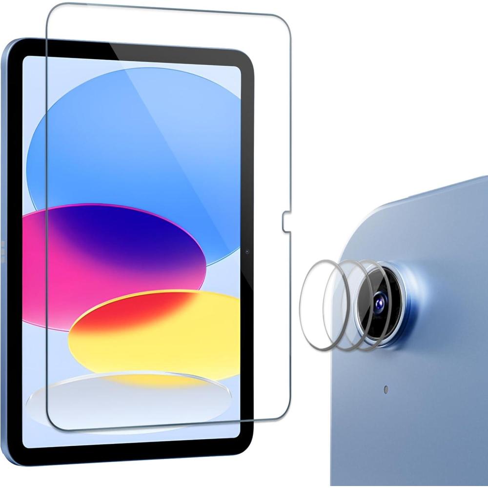 image:imageProCase 23 Pack Tempered Screen Protector for iPad A16 11th 2025 iPad 10th Generation with Camera Lens Protector Protective Glass Film Guard for iPad 11109 202520221