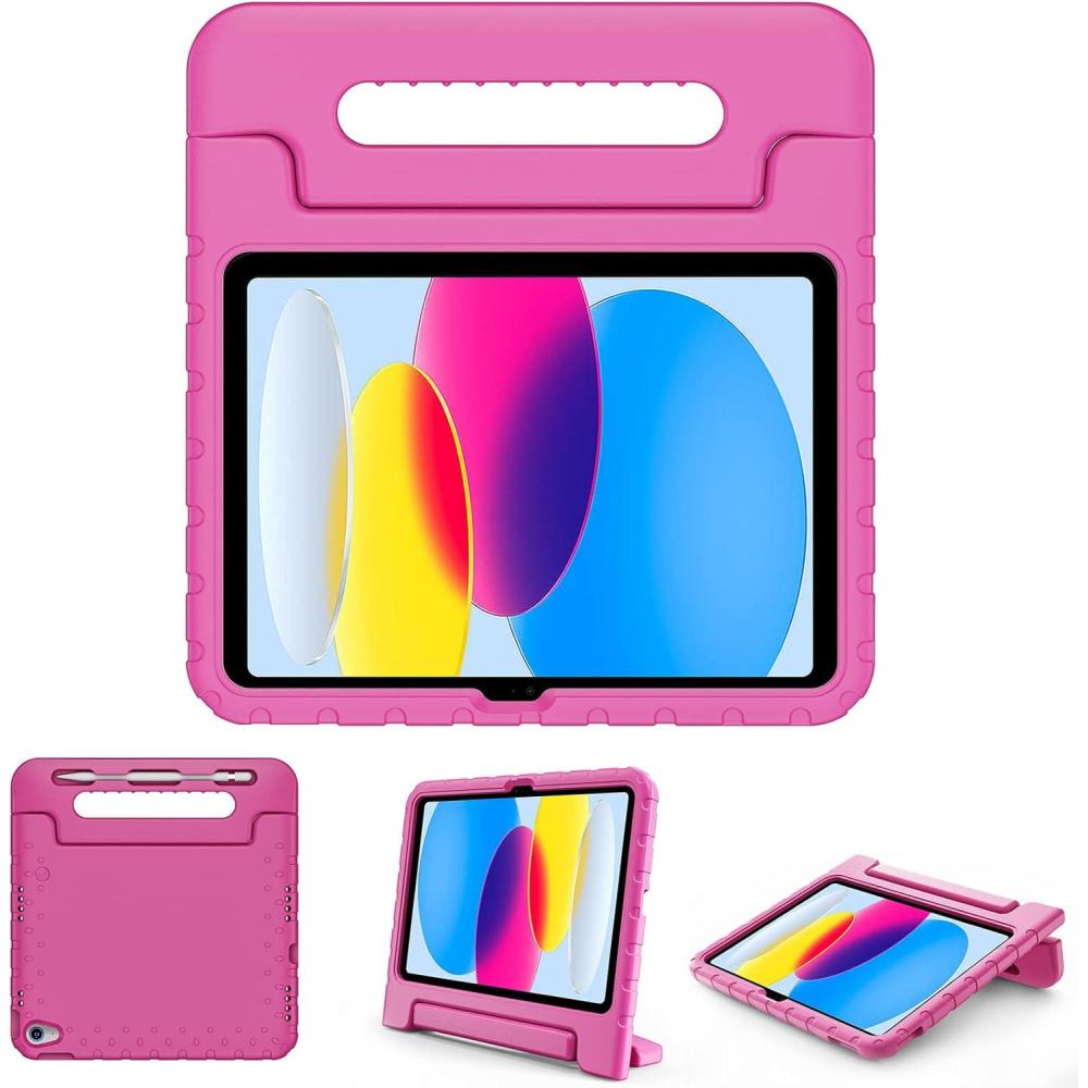 image:imageProCase Kids Case for iPad A16 11th Generation 2025iPad 10th Generation 2022 with Pencil Holder iPad 1110 Case Shockproof Lightweight Cover with Stand Convertible Handle for Children MagentaMagenta