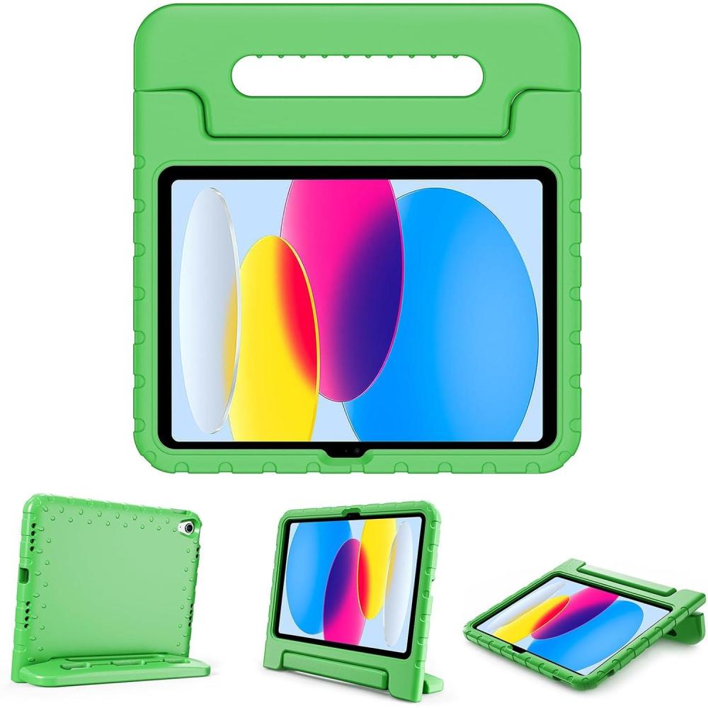 image:imageProCase Kids Case for iPad A16 11th Generation 2025iPad 10th Generation 2022 with Pencil Holder iPad 1110 Case Shockproof Lightweight Cover with Stand Convertible Handle for Children MagentaGreen
