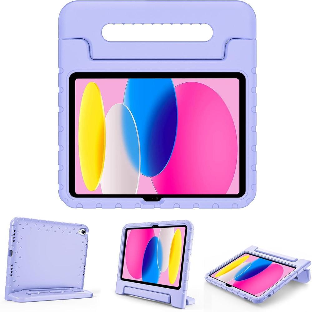 image:imageProCase Kids Case for iPad A16 11th Generation 2025iPad 10th Generation 2022 with Pencil Holder iPad 1110 Case Shockproof Lightweight Cover with Stand Convertible Handle for Children MagentaLightpurple