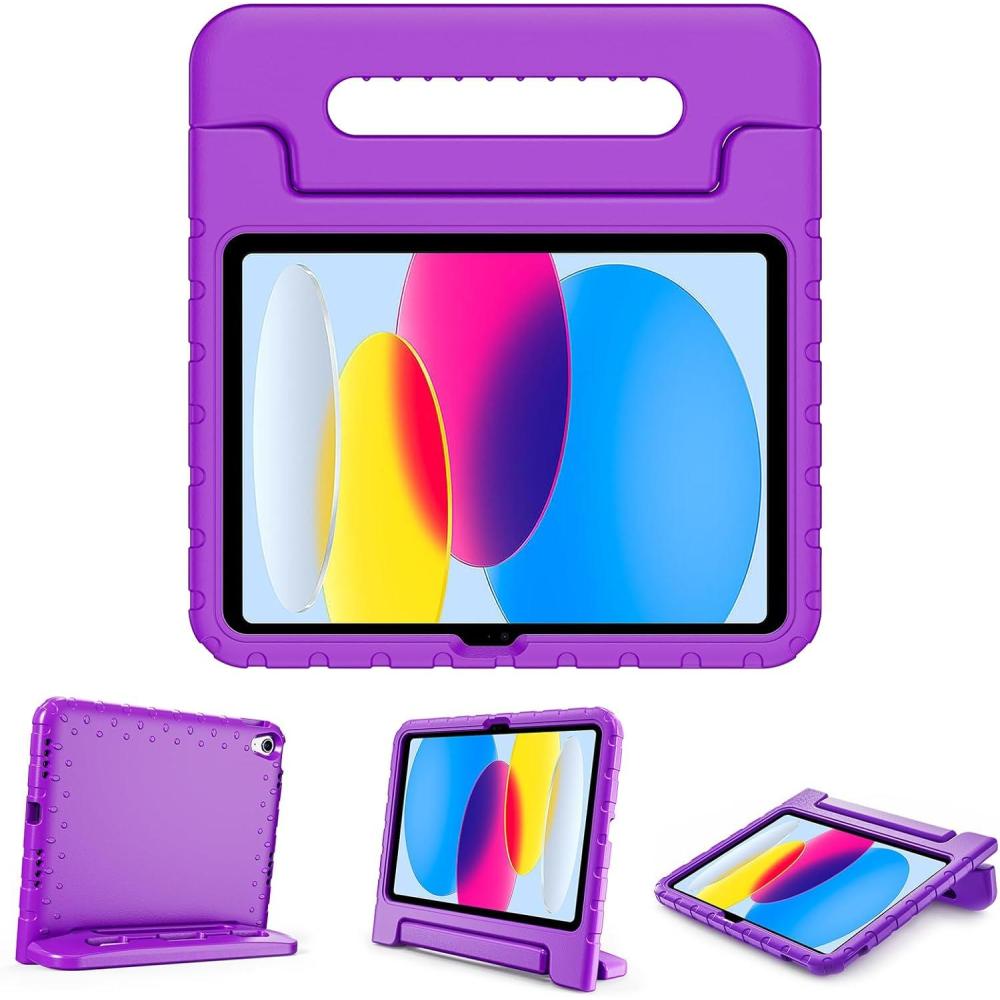 image:imageProCase Kids Case for iPad A16 11th Generation 2025iPad 10th Generation 2022 with Pencil Holder iPad 1110 Case Shockproof Lightweight Cover with Stand Convertible Handle for Children MagentaPurple