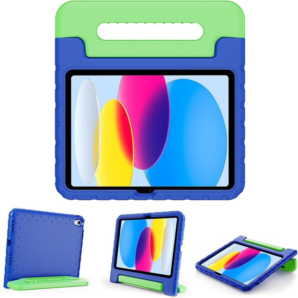 image:imageProCase Kids Case for iPad A16 11th Generation 2025iPad 10th Generation 2022 with Pencil Holder iPad 1110 Case Shockproof Lightweight Cover with Stand Convertible Handle for Children MagentaNavygreen