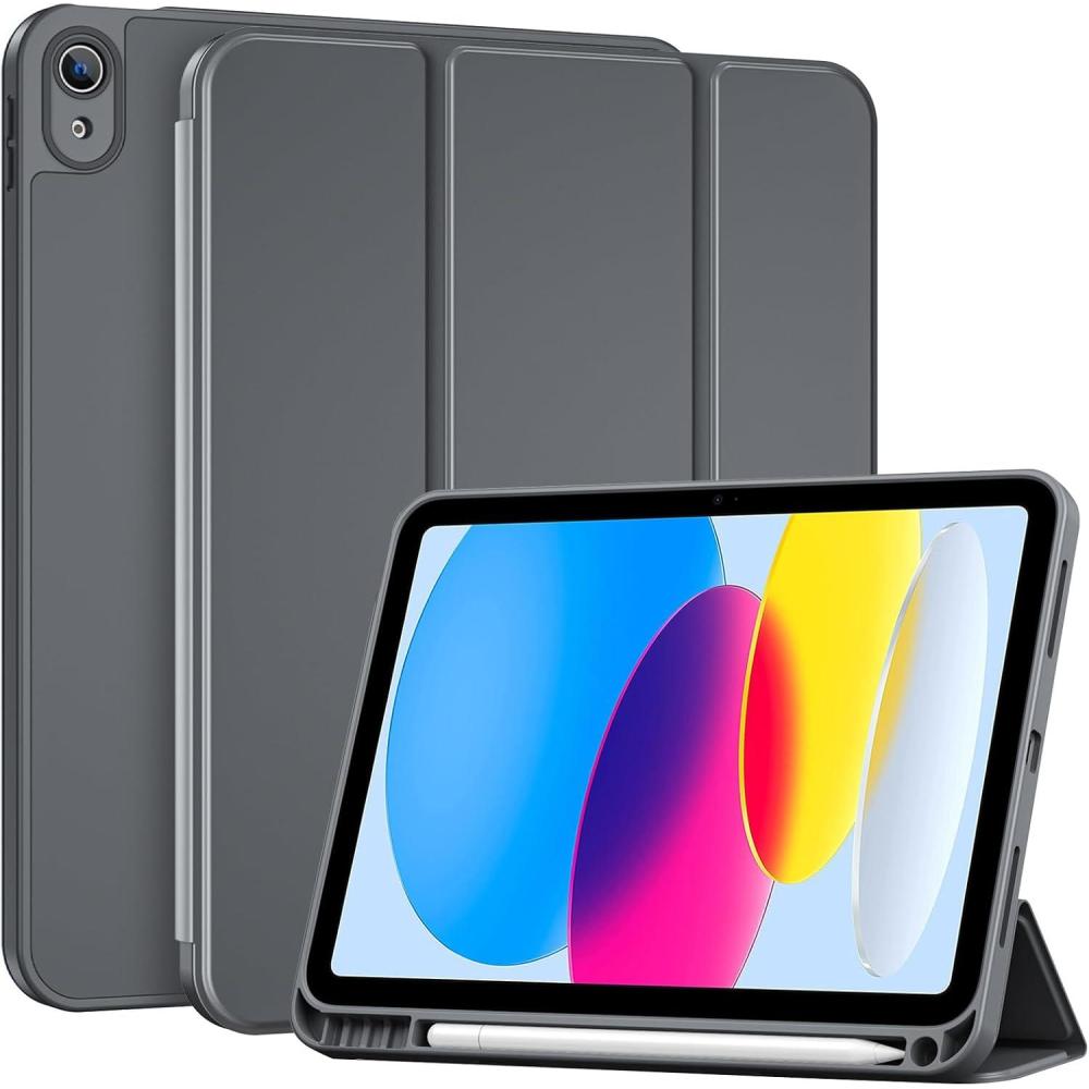 image:imageProCase for iPad A16 11th Generation 11 Inch 2025 iPad 10th Generation 109 Inch 2022 Case with Pencil Holder Hybrid Cover with Soft TPU Back Supports Touch ID Auto WakeSleep SkyBlueGrey