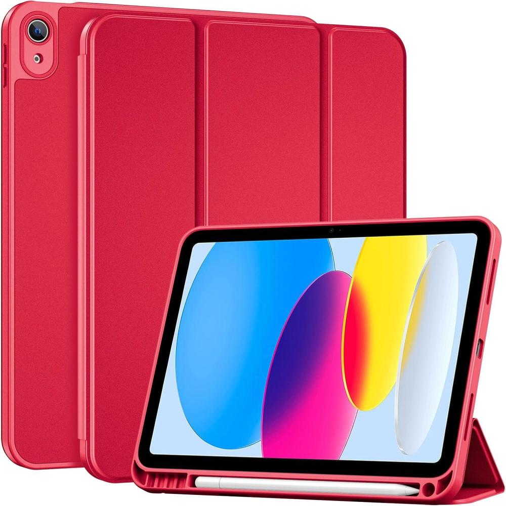 image:imageProCase for iPad A16 11th Generation 11 Inch 2025 iPad 10th Generation 109 Inch 2022 Case with Pencil Holder Hybrid Cover with Soft TPU Back Supports Touch ID Auto WakeSleep SkyBlueRed